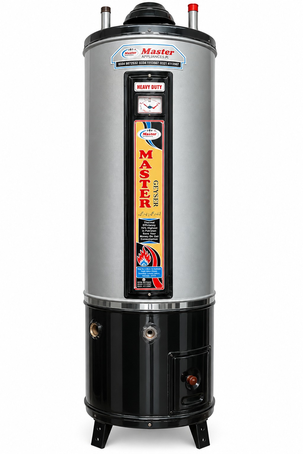 MA Electric Gas Water Heater MA-DEG55 Super Heavy Double Safety Geyser - Image 2