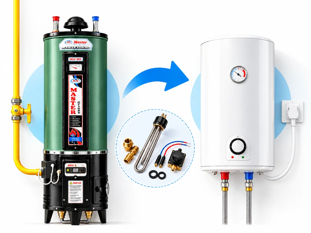 How to Convert a Gas Geyser to Electric